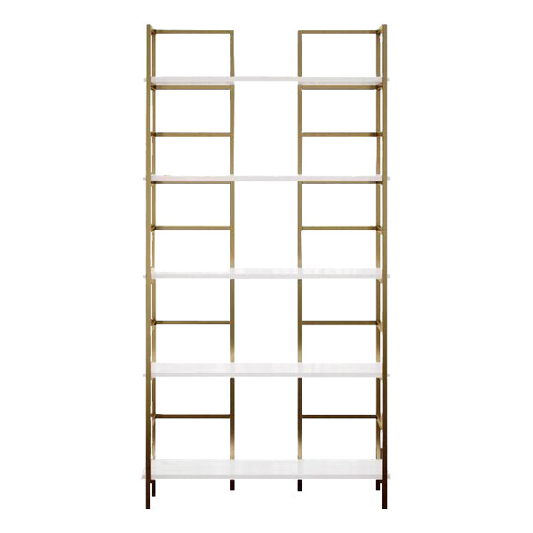 Gold White Bookshelf