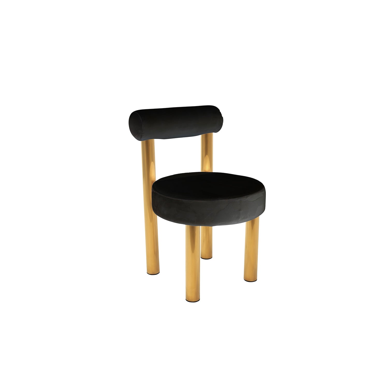 Black Velvet Gold Cylinder
