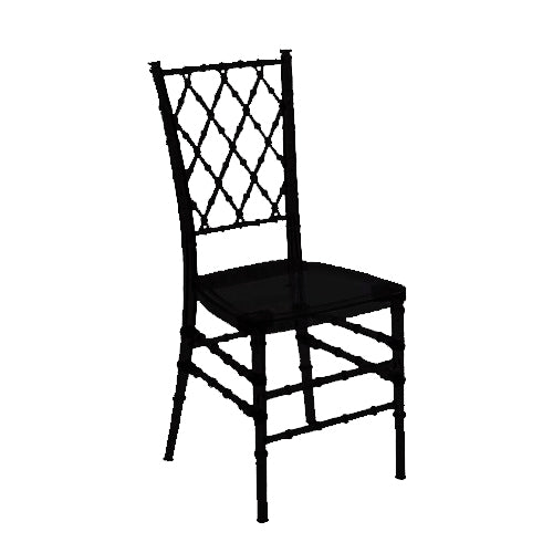 Black Lattice Chair