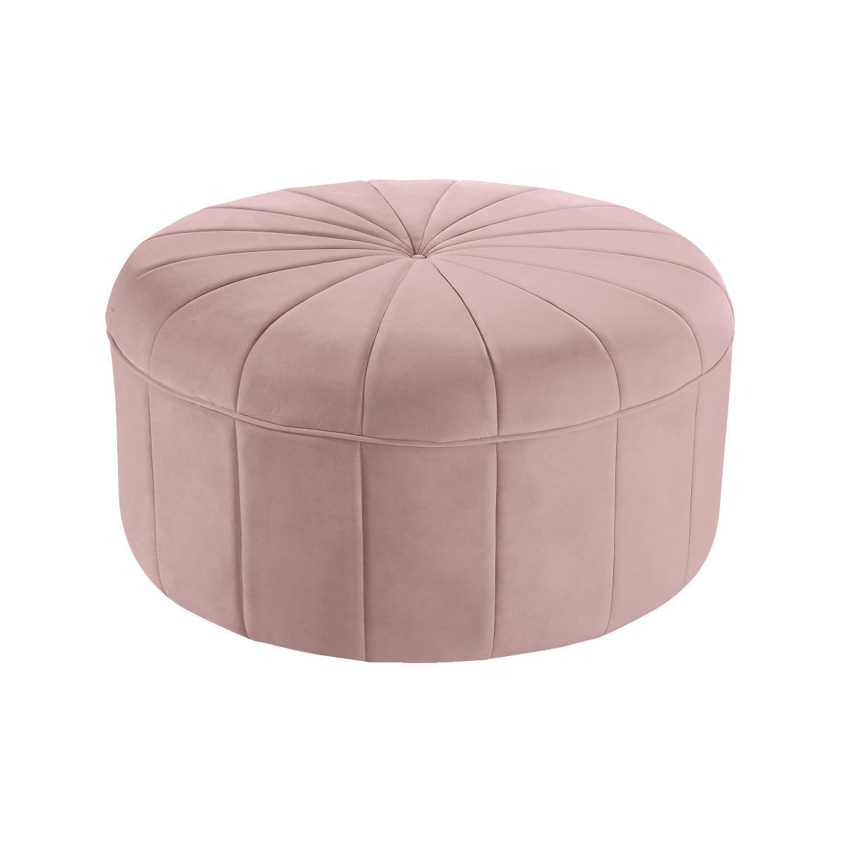 Blush Velvet ottoman