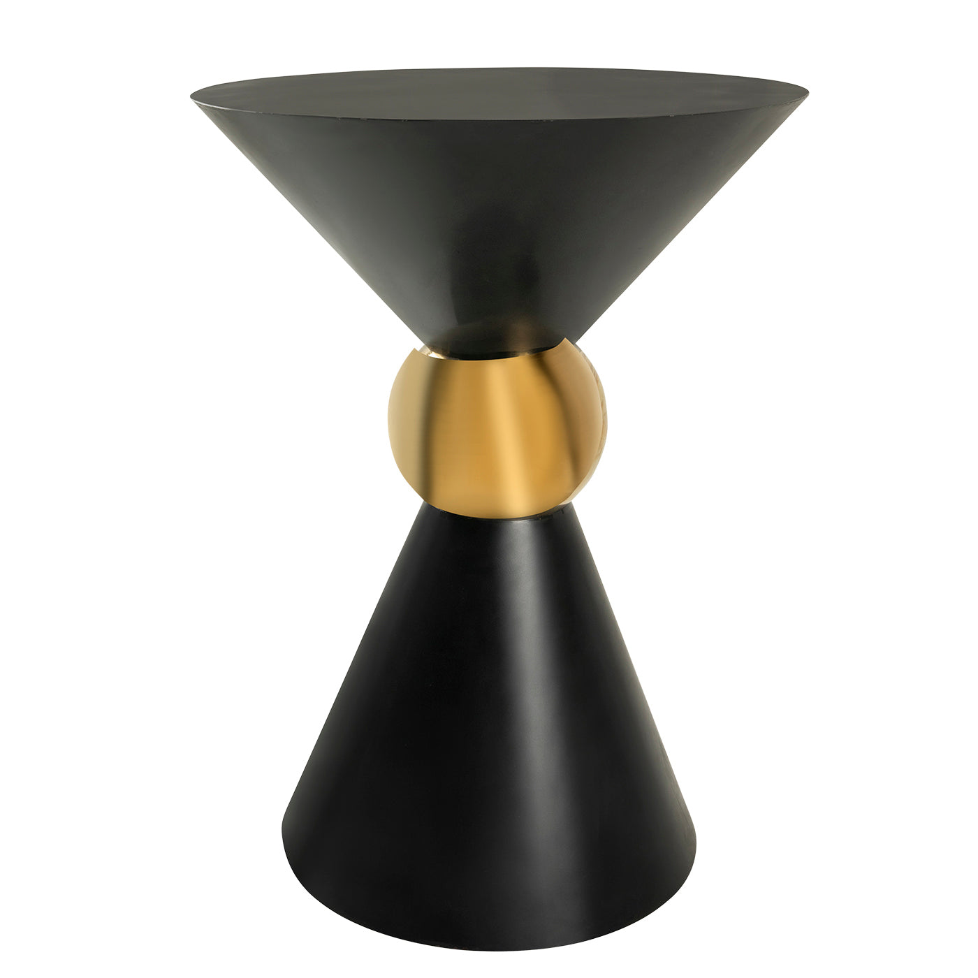 Black Hourglass Table Tall