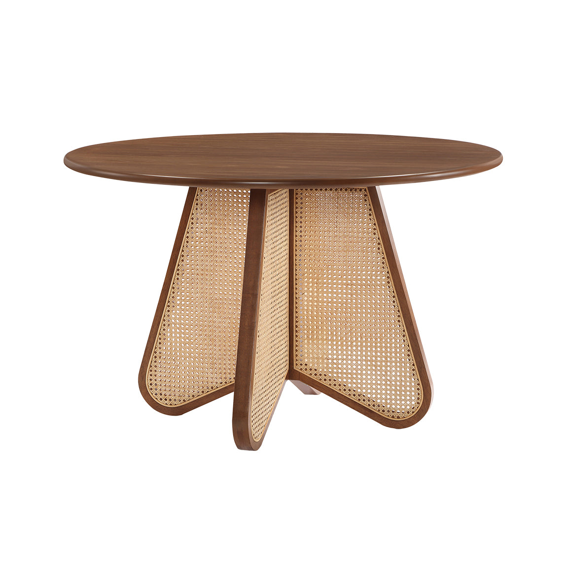 Round Cane Farm Table