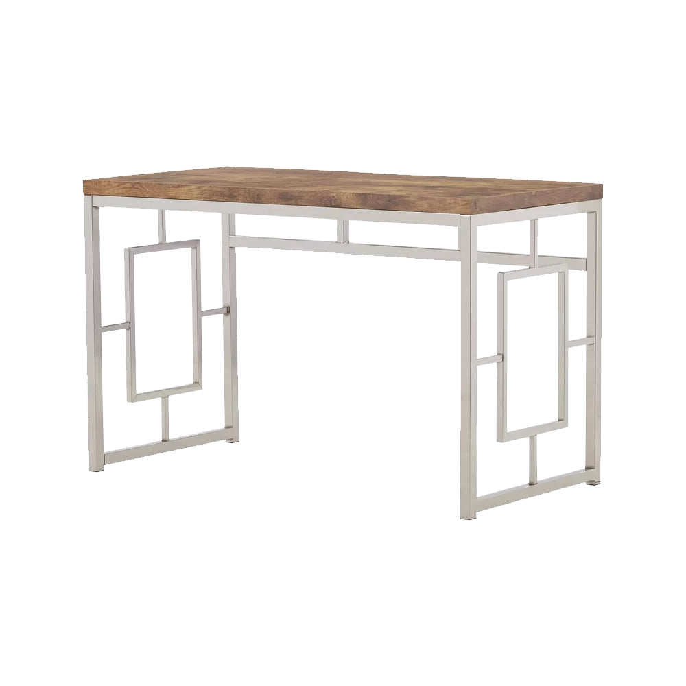 Chrome/Walnut Console Table