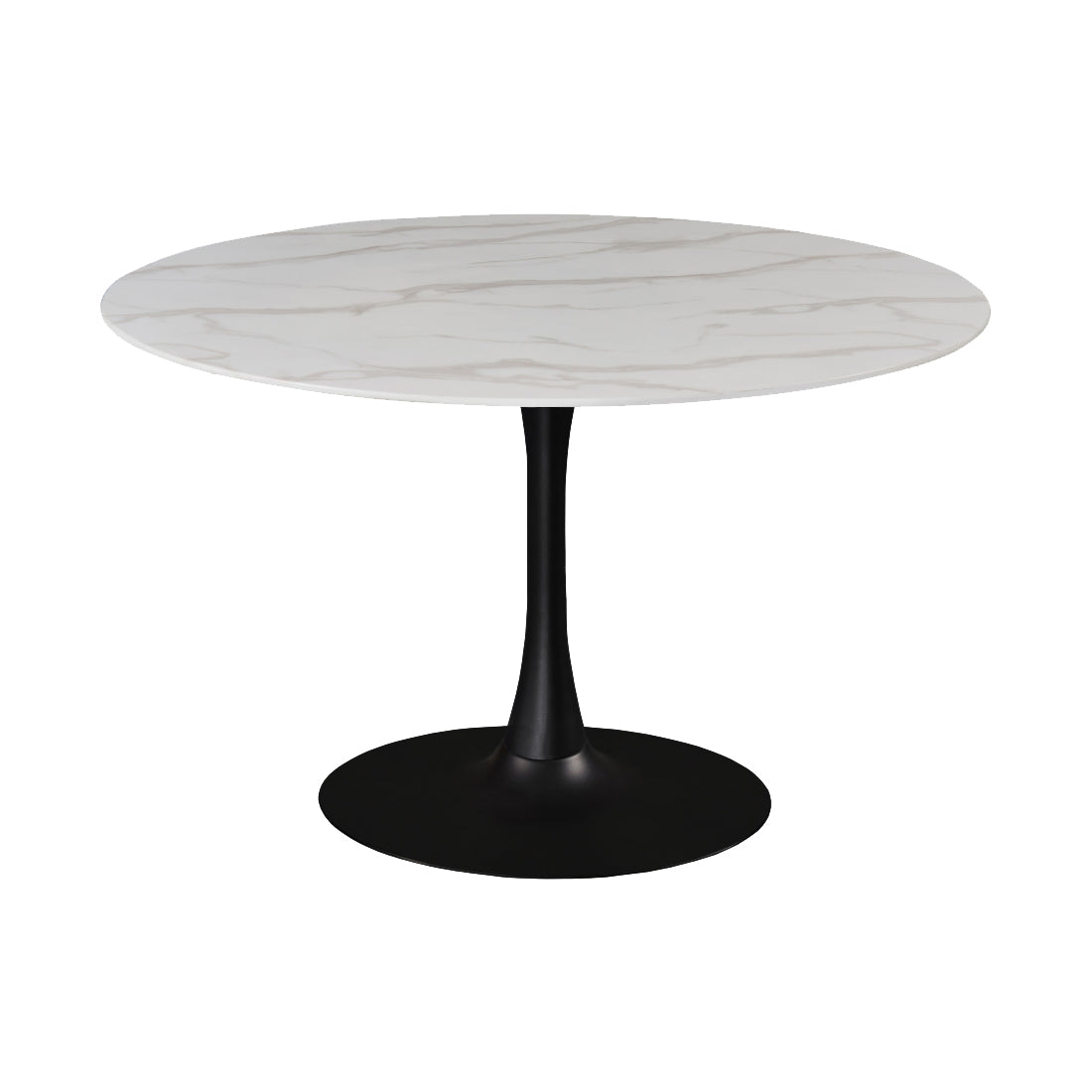 Marble/Black Table 48
