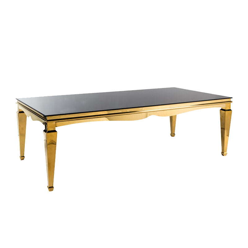 Black/Gold Rectangle Table