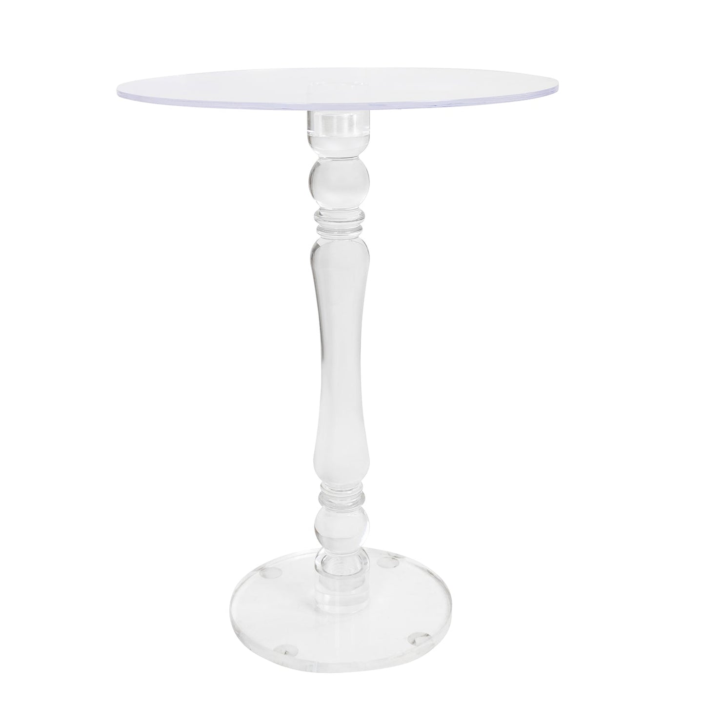 Lucite Round Bar Table