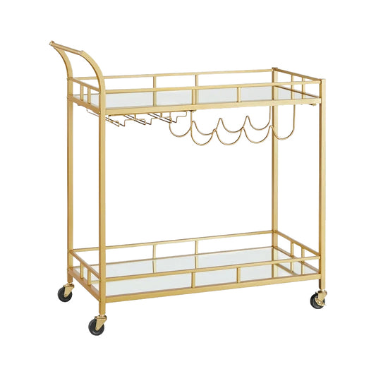 Gold Glass Cart