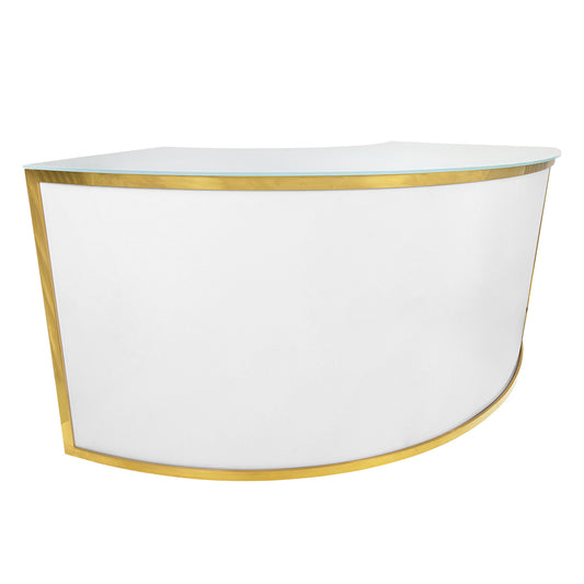 Gold White Curved Bar