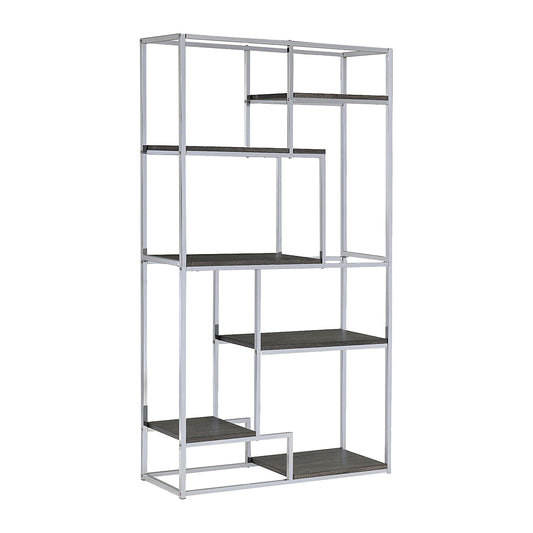 Chrome Black Bookshelf