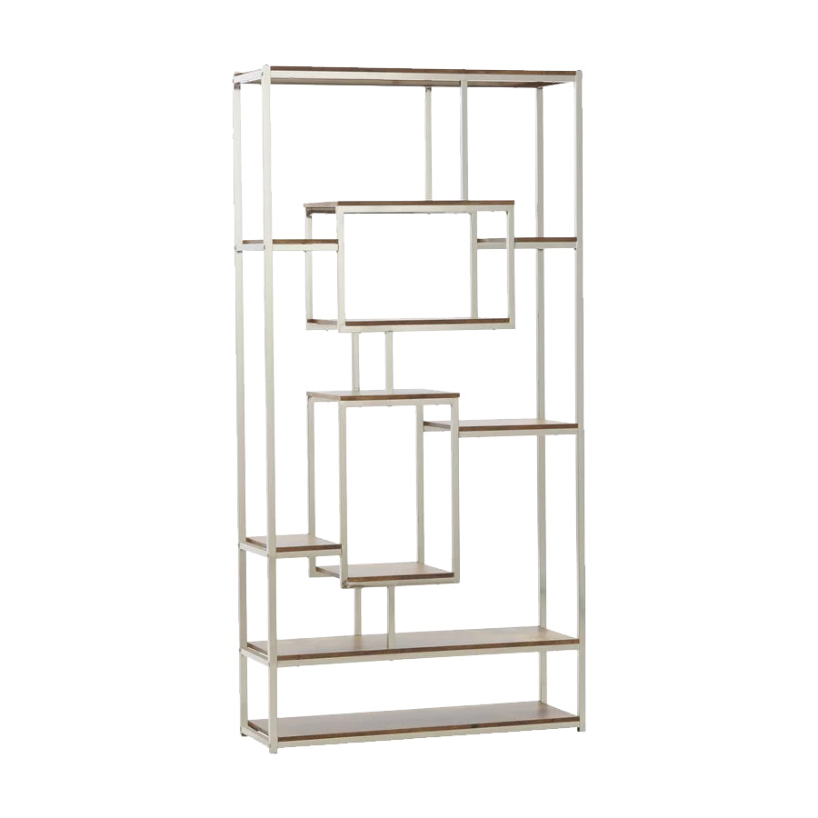Chrome Walnut Bookshelf