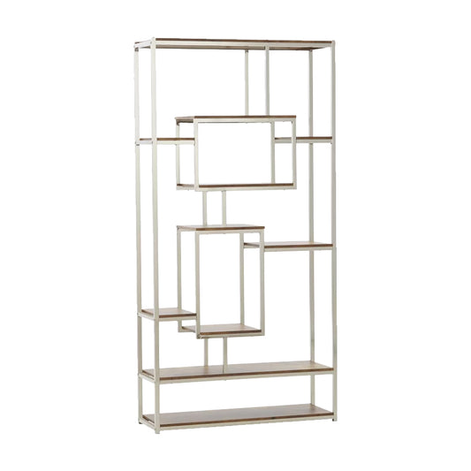 Chrome Walnut Bookshelf