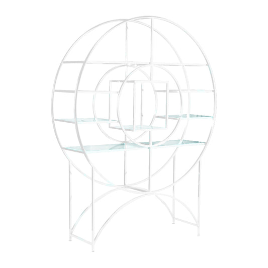 White Circle Bookshelf