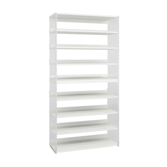 Clear White Bookshelf