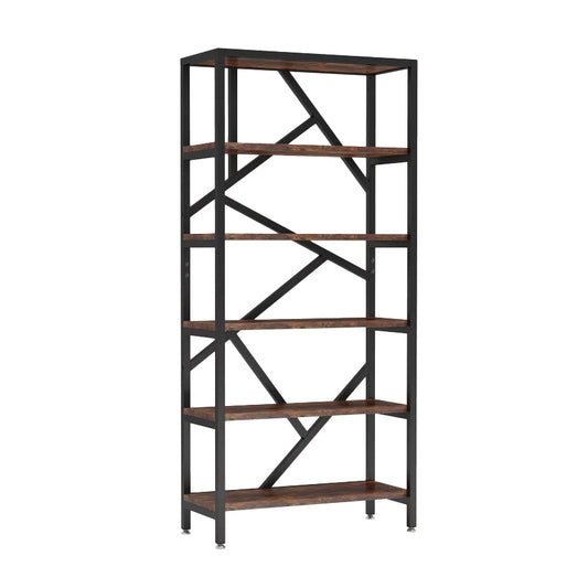 Rustic Geometric Bookshelf