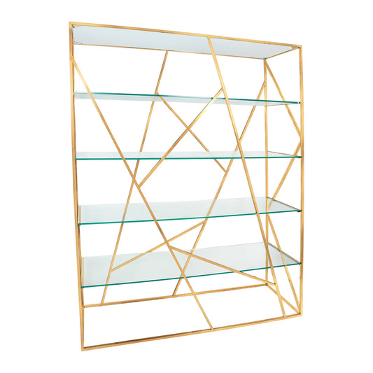 Gold Geometric Bookshelf