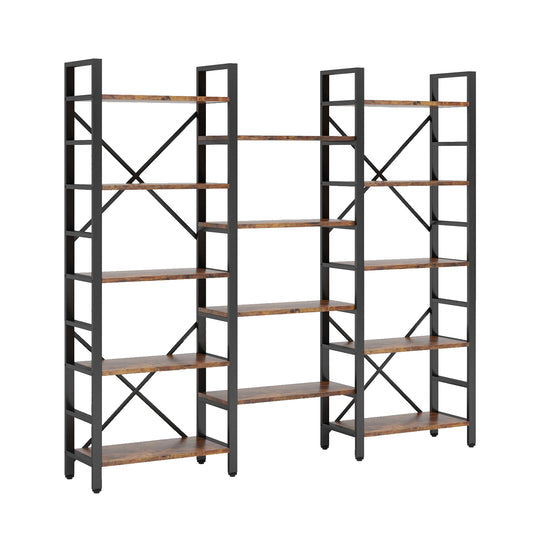 Black Rustic Ladder Bookshelf