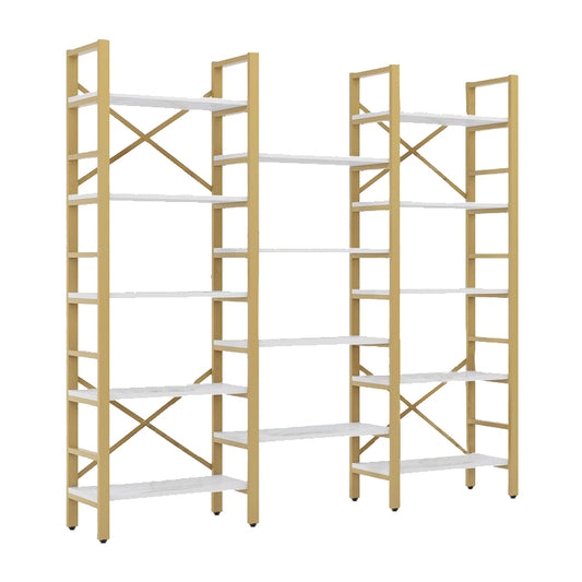 Gold White Ladder Bookshelf
