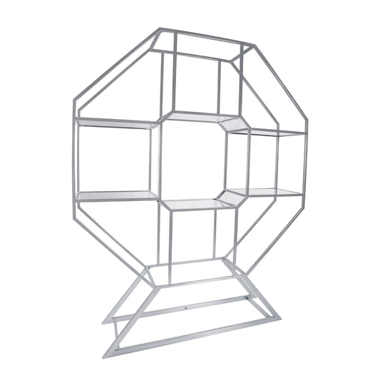 Silver Octagon Bookshelf