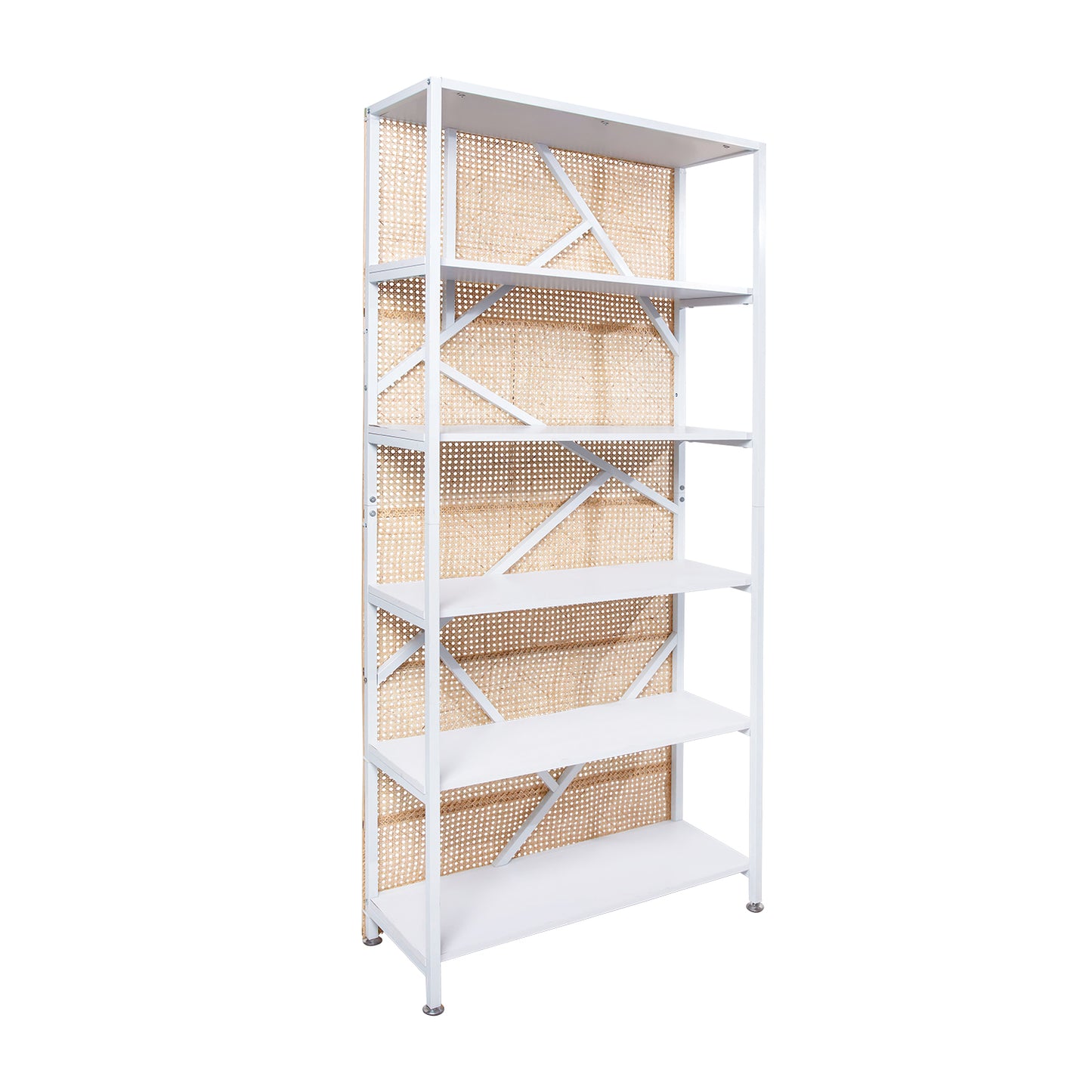 White Ratten Geometric Bookshelf