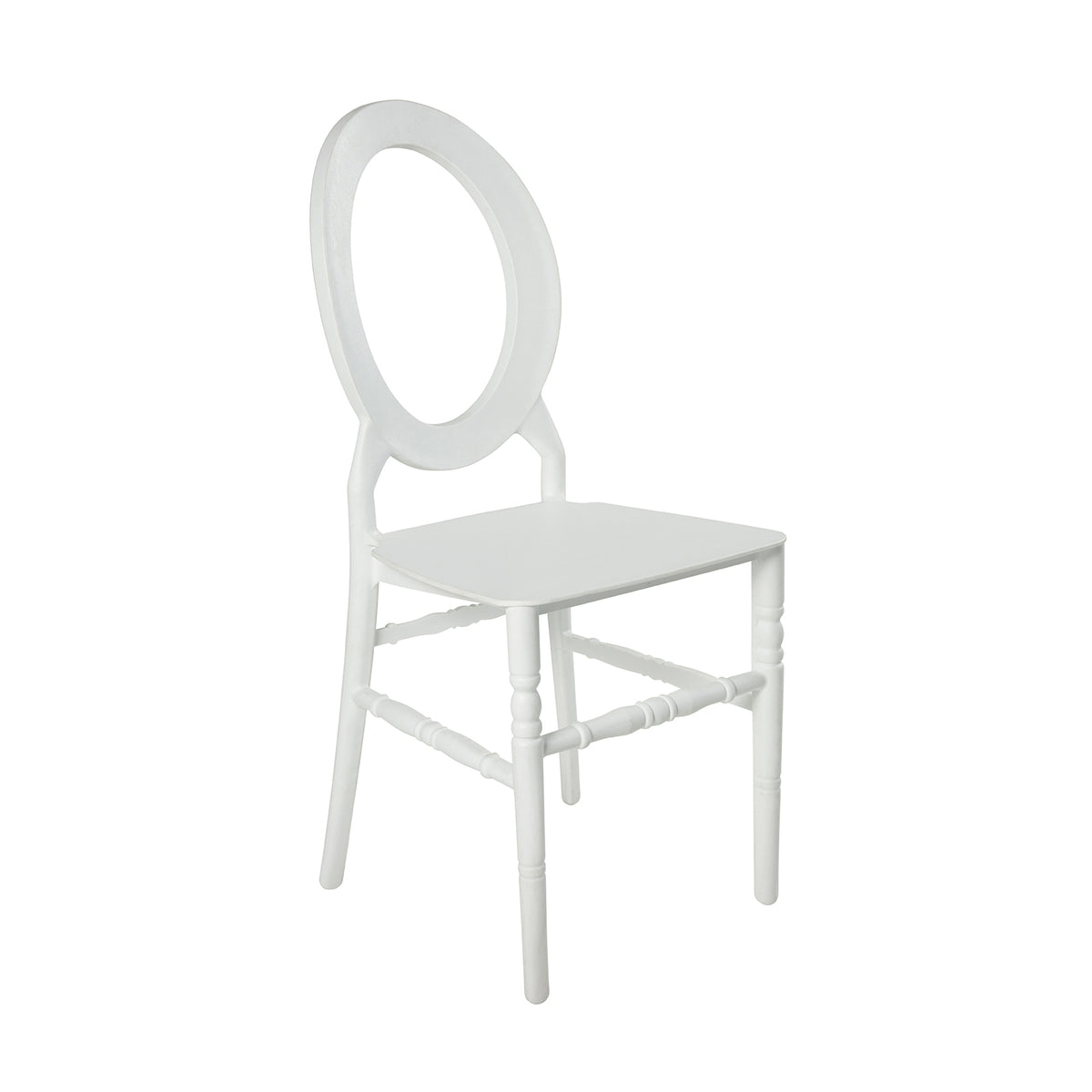 White Circle Chair