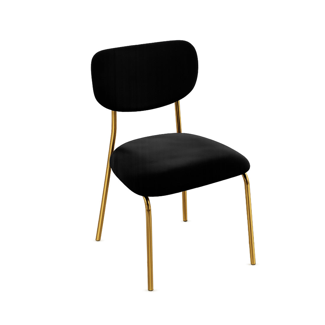 Black Velvet Savoy Chair