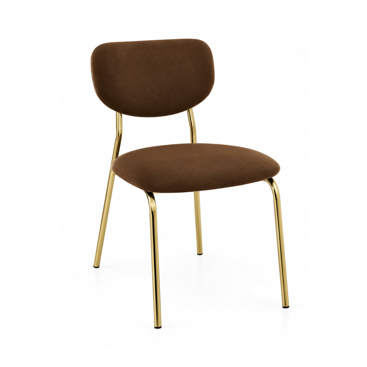 Brown Velvet Savoy Chair