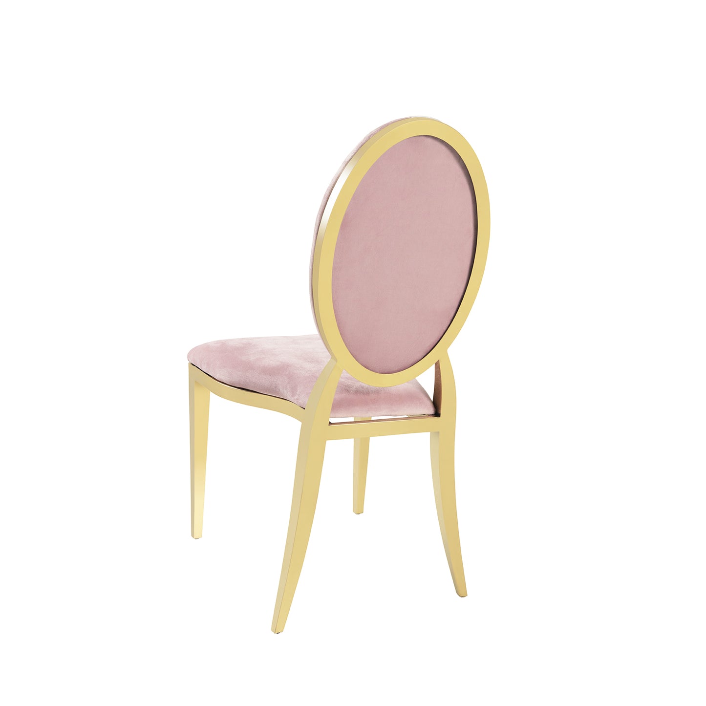 Pink Velvet Gold Chair