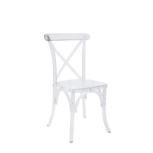 Clear Crossback Chair
