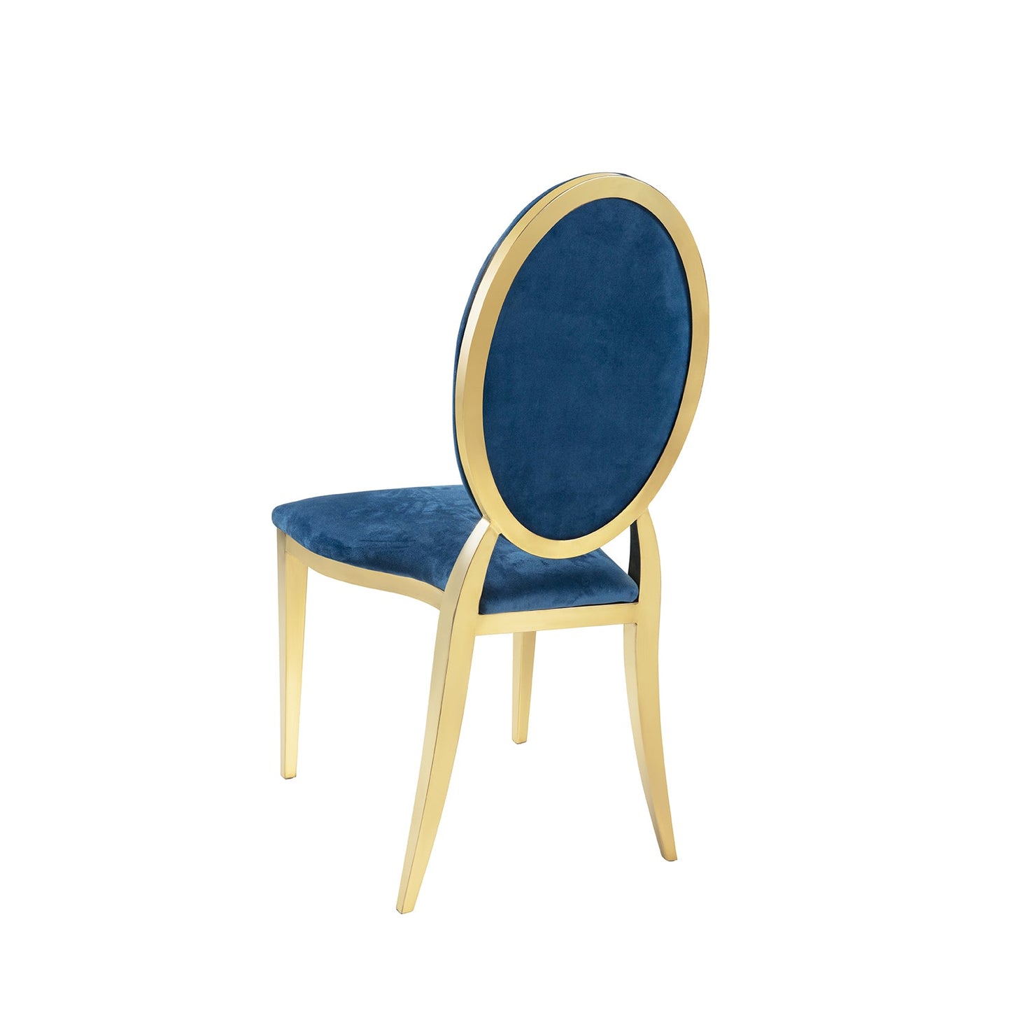 Blue Velvet Gold Chair