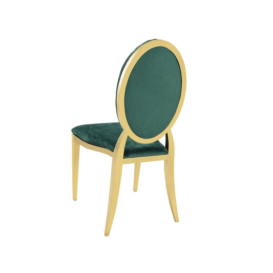 Green Velvet Gold Chair