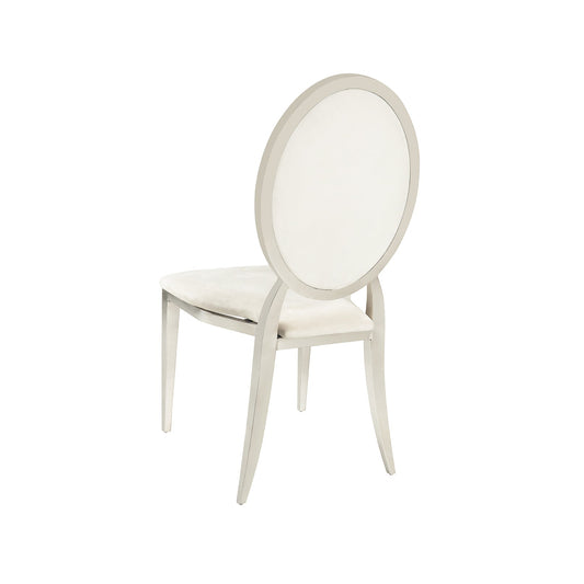 Ivory Velvet Gold Chair