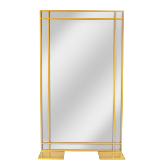 Gold Frame Mirror Partition