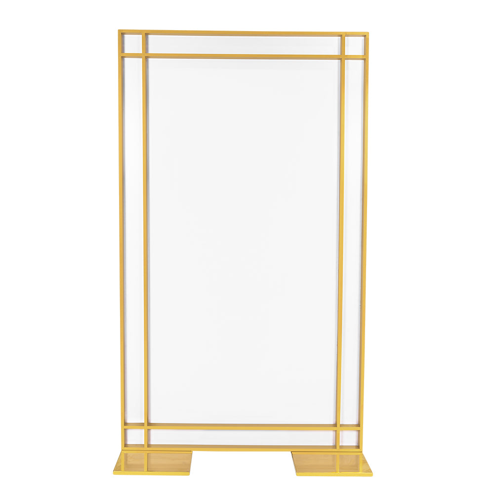Gold Frame White Partition