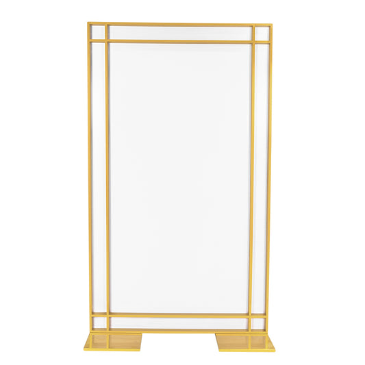 Gold Frame White Partition
