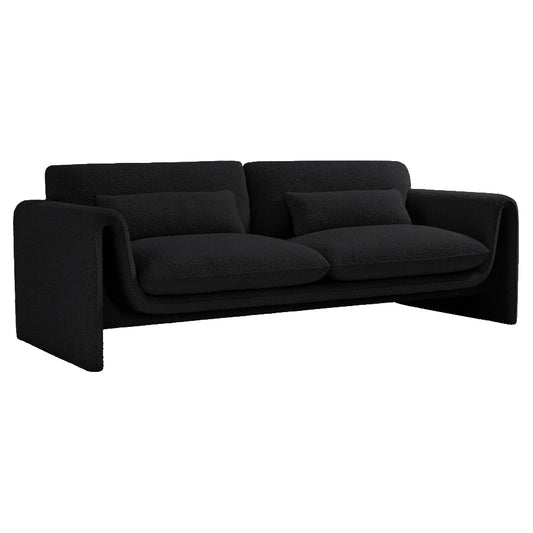 Black Boucle Sofa