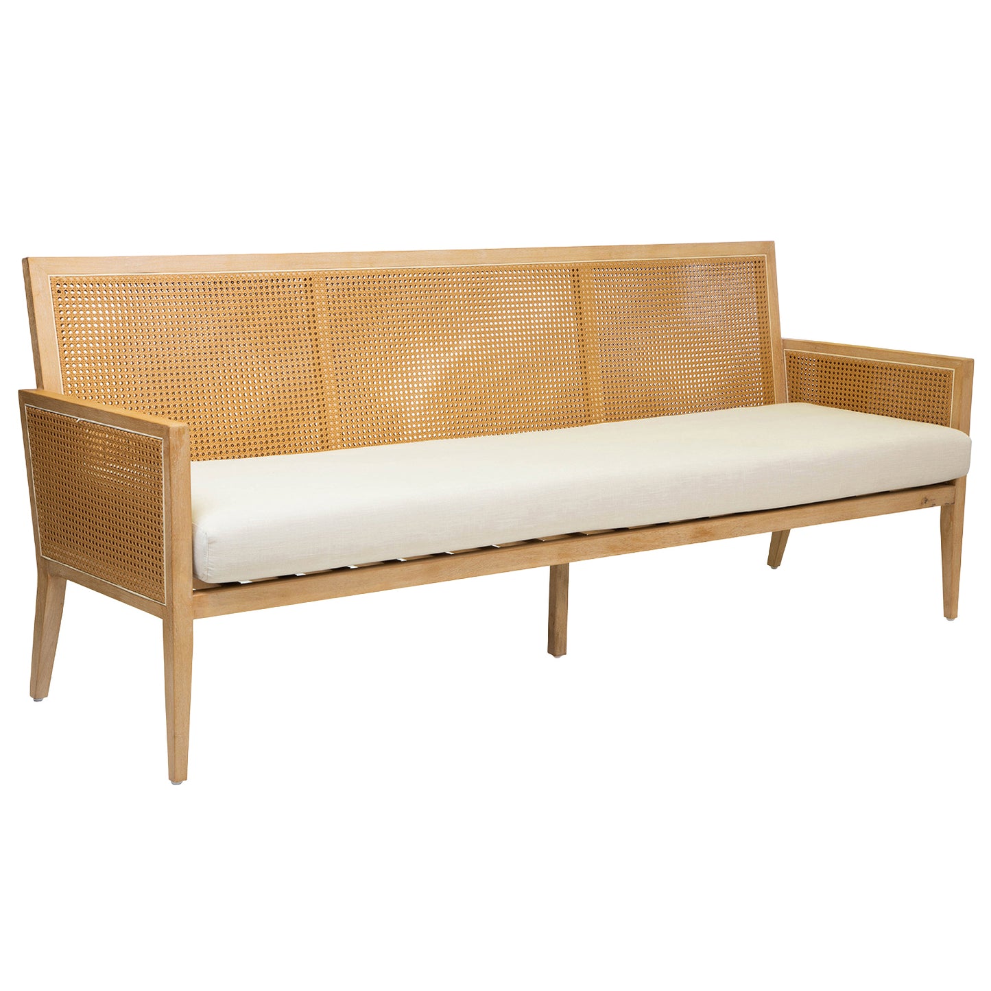 Cane Sofa Bench