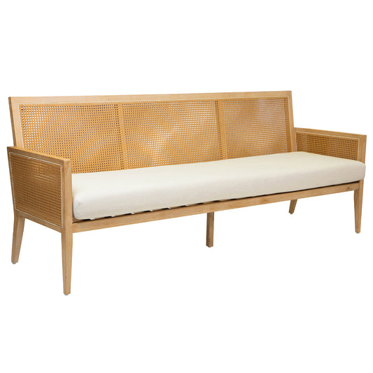 Cane Sofa Bench