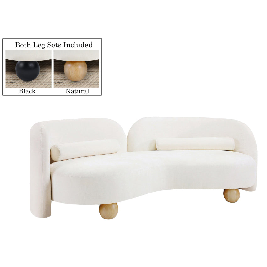 Cream Chenille Daphne Sofa