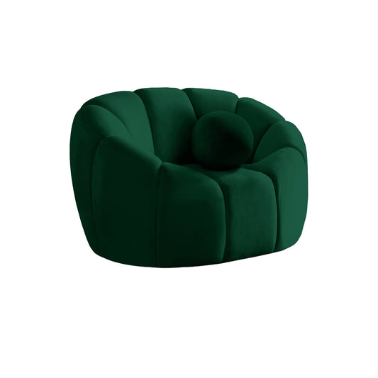 Green Velvet Lounge Chair