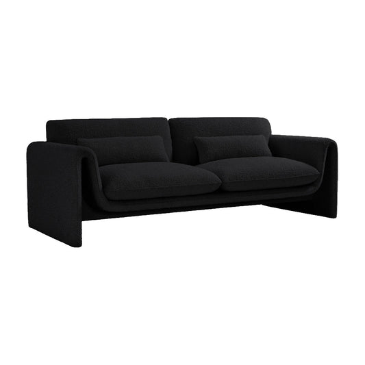 Black Boucle Sofa