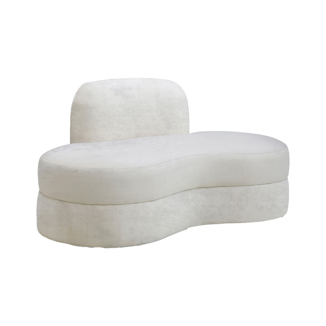 Mitzy Cream velvet Sofa