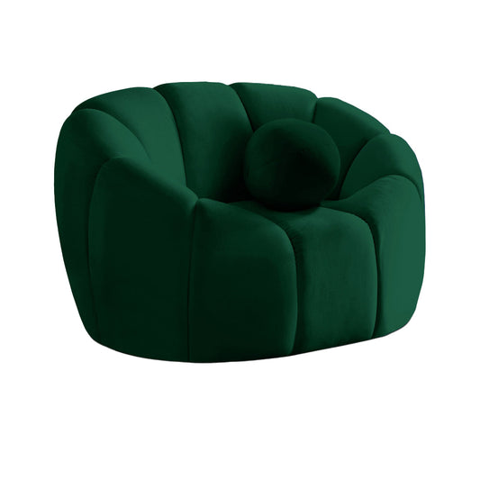 Green Velvet Lounge Chair
