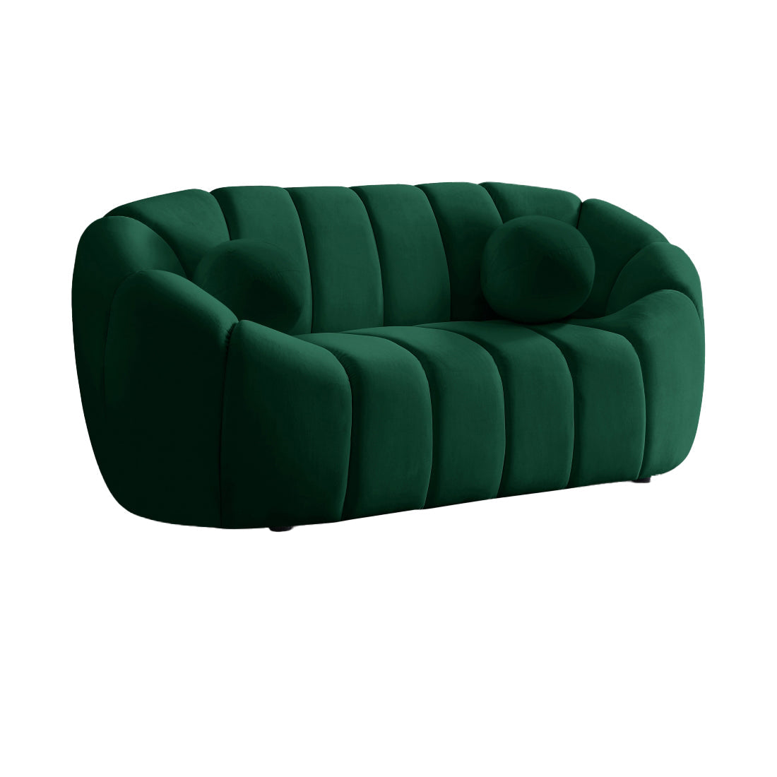Green Velvet Loveseat