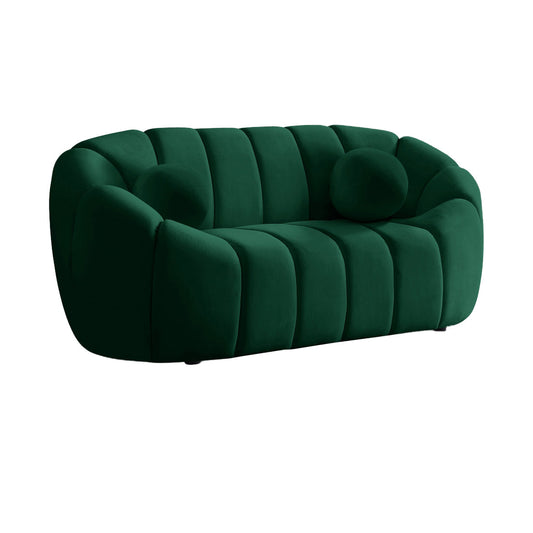 Green Velvet Loveseat