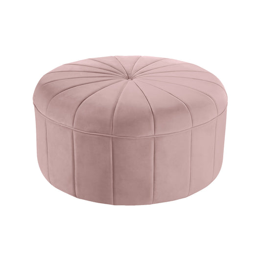Blush Velvet ottoman