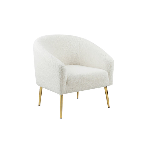 White Sherpa Lounge Chair