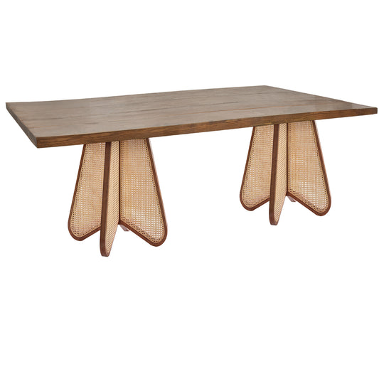 Rectangle Cane Farm Table