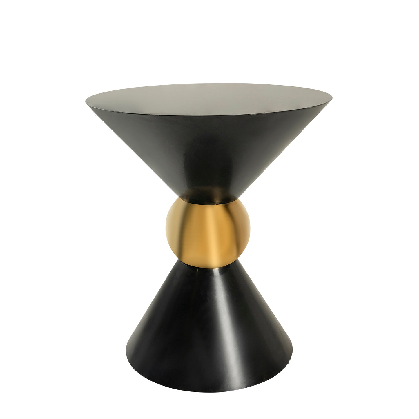 Black Hourglass Table