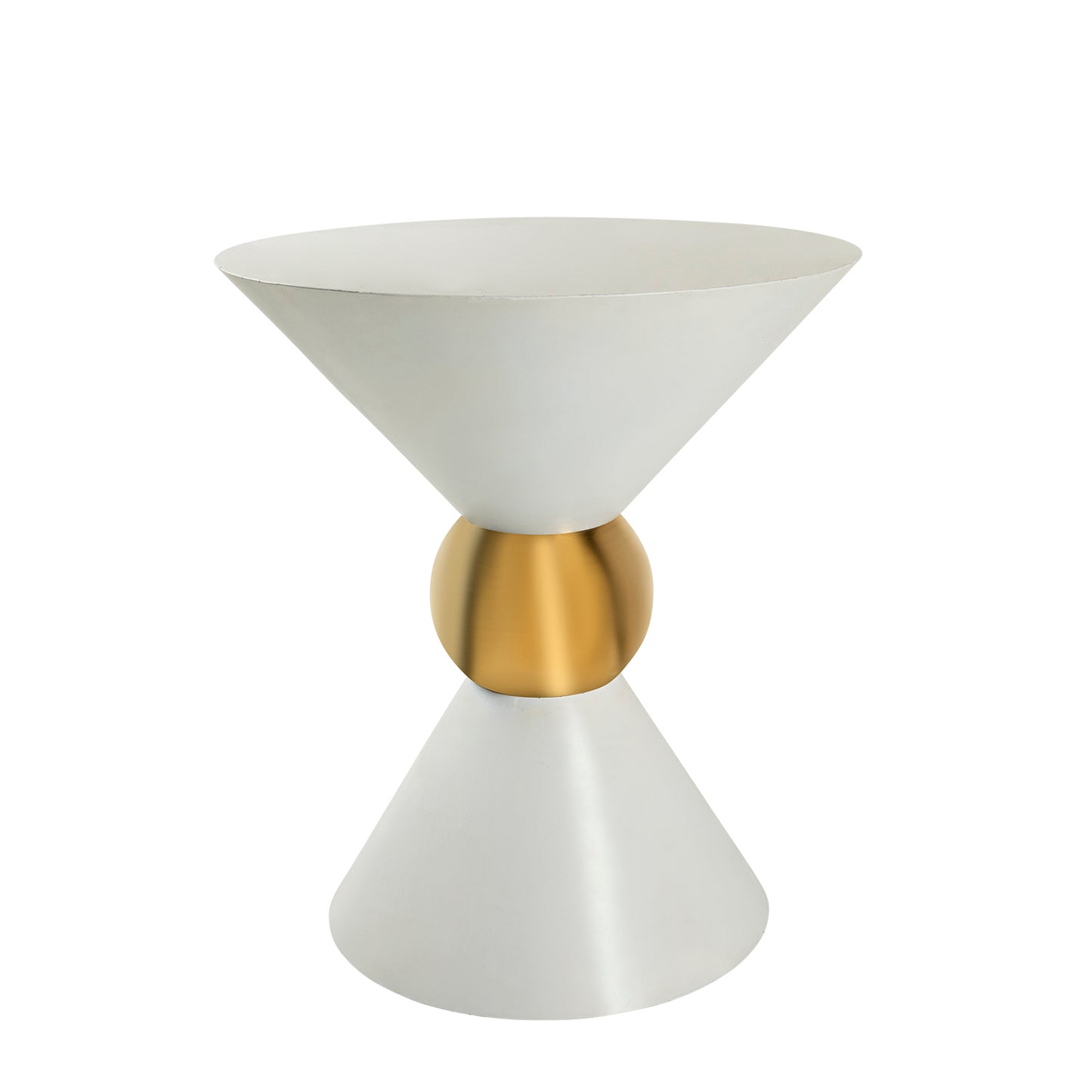 White Hourglass Table