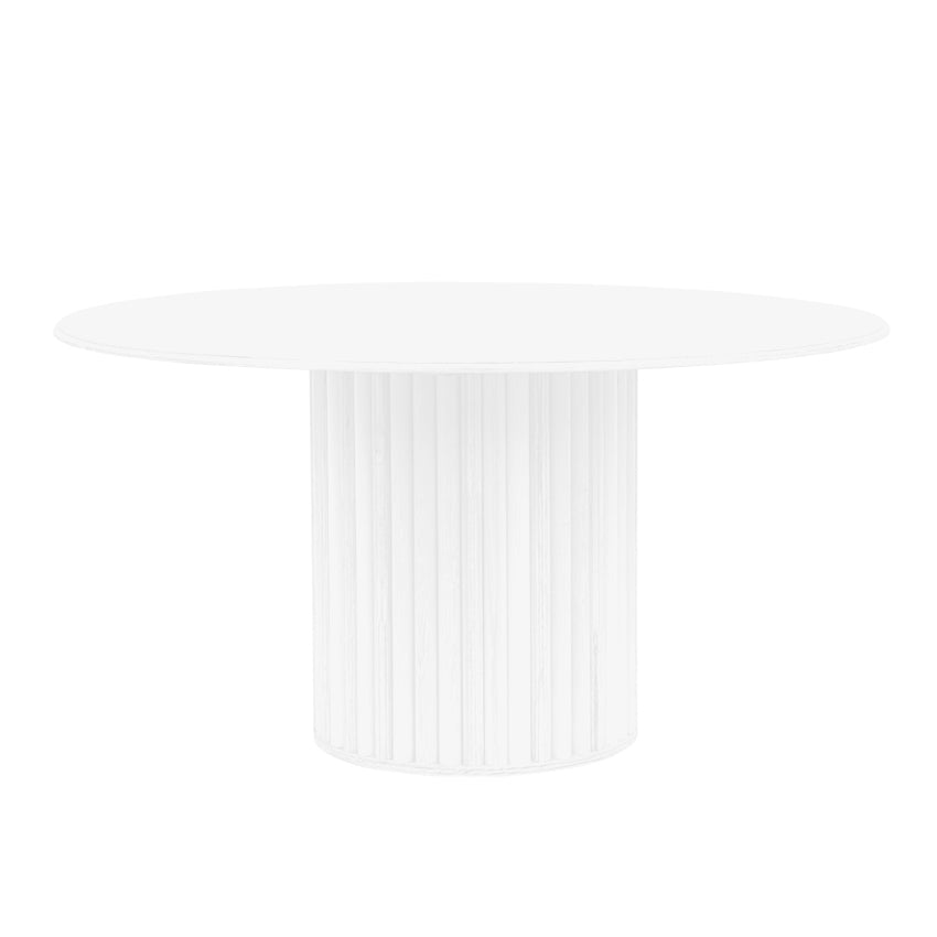 White Fluted Table